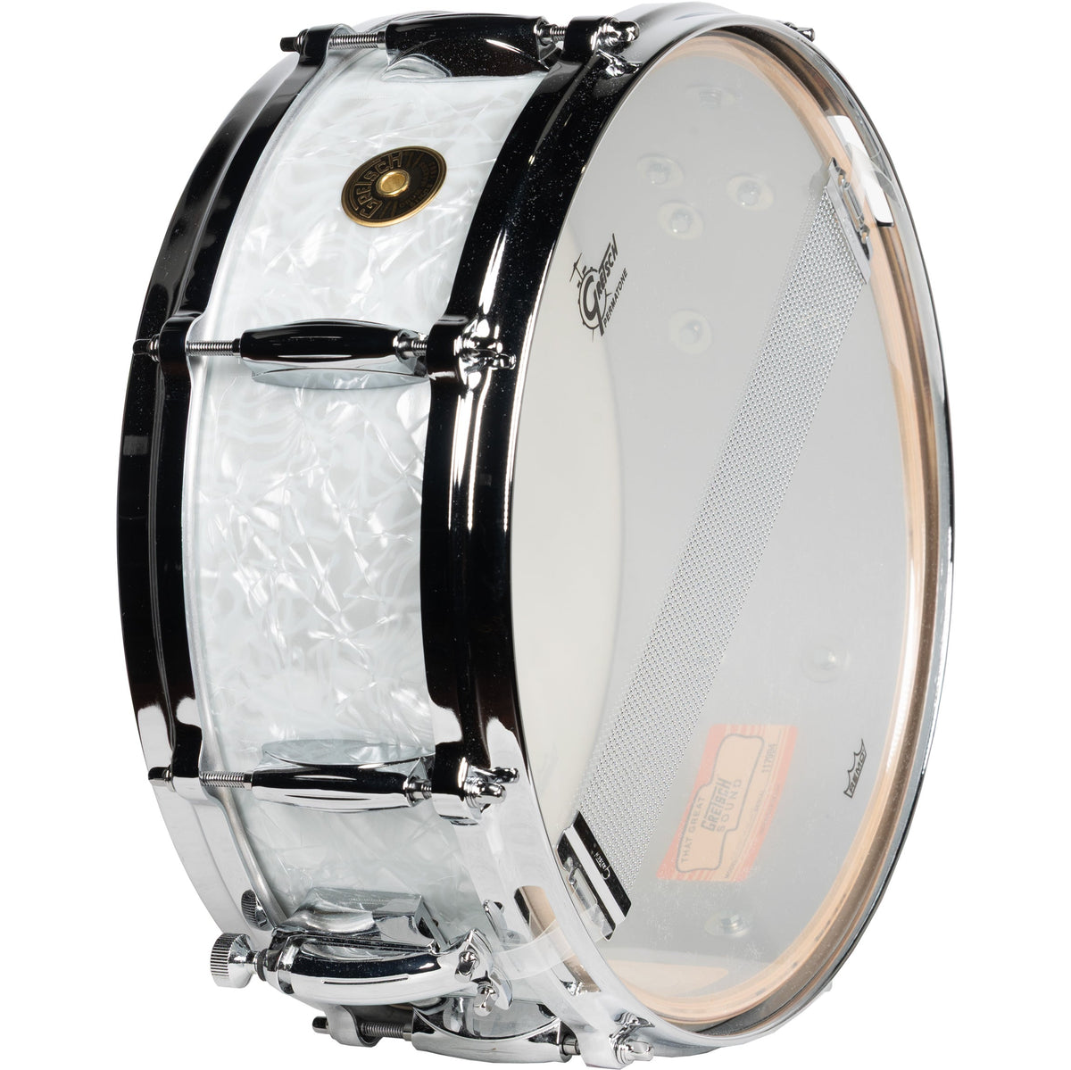 Gretsch Ridgeland Series 5x14 Snare Drum - White Marine Pearl - View 3 | MusicMarket