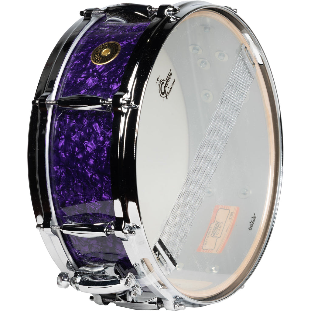 Gretsch Ridgeland Series 5x14 Snare Drum - Purple Marine Pearl - View 3 | MusicMarket