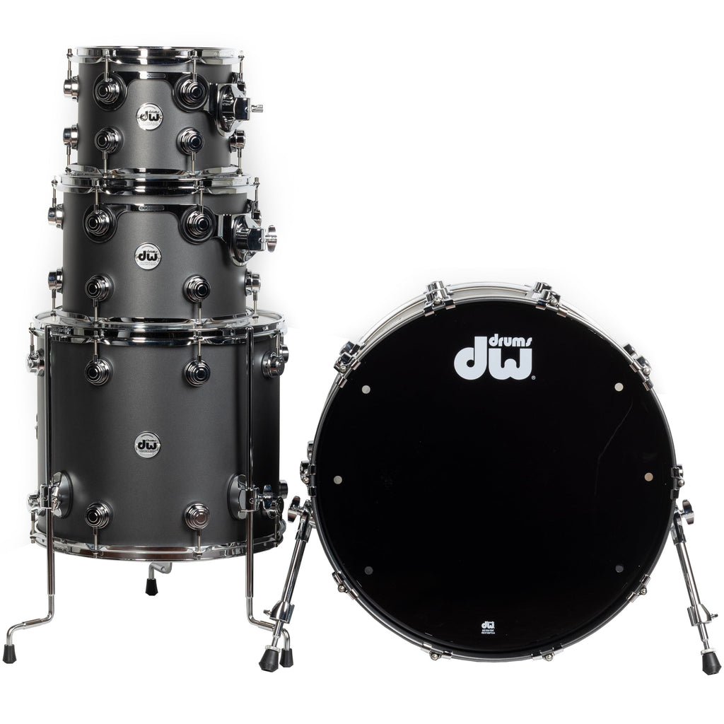 Drum Workshop Collectors Series 4-Piece Shell Kit - Gun Metal Hard Satin - View 3 | MusicMarket