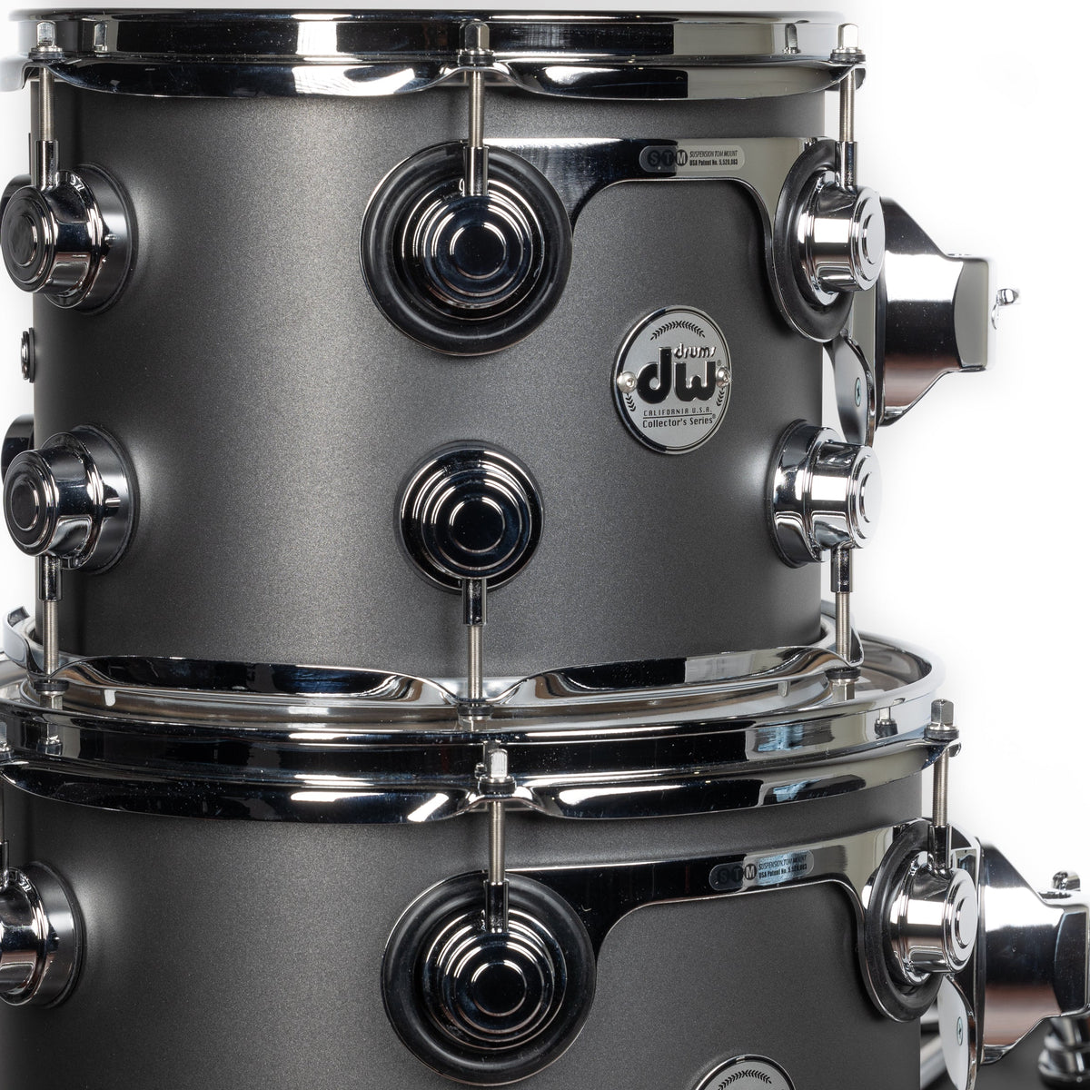 Drum Workshop Collectors Series 4-Piece Shell Kit - Gun Metal Hard Satin - View 4 | MusicMarket