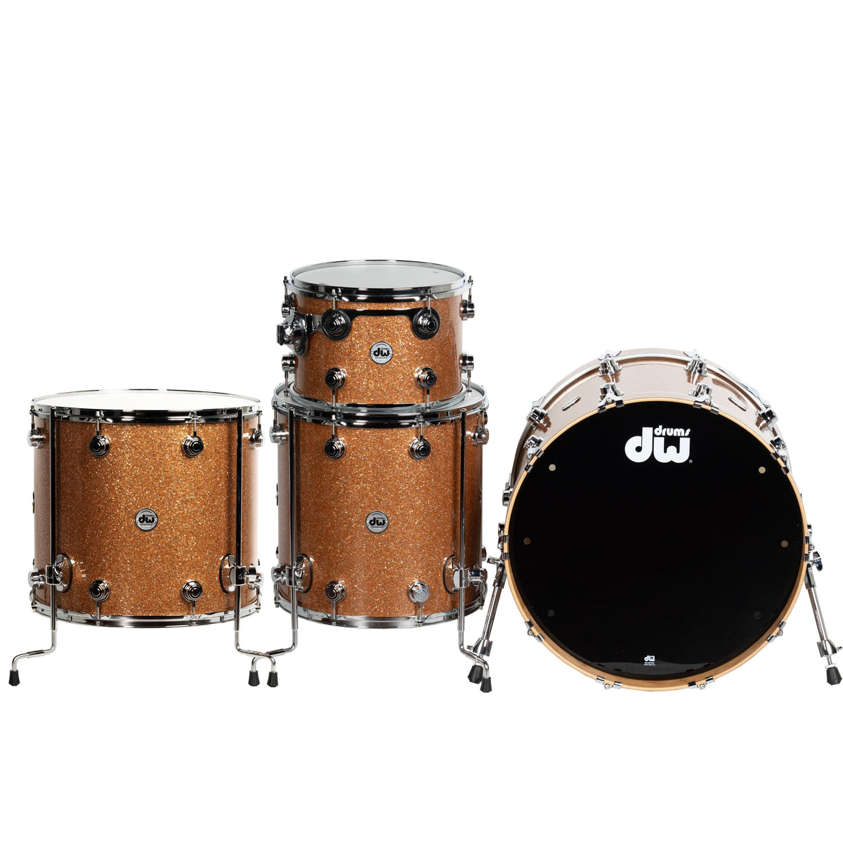 Drum Workshop Collectors Series 4-Piece Shell Kit - Champagne Glass - View 3 | MusicMarket