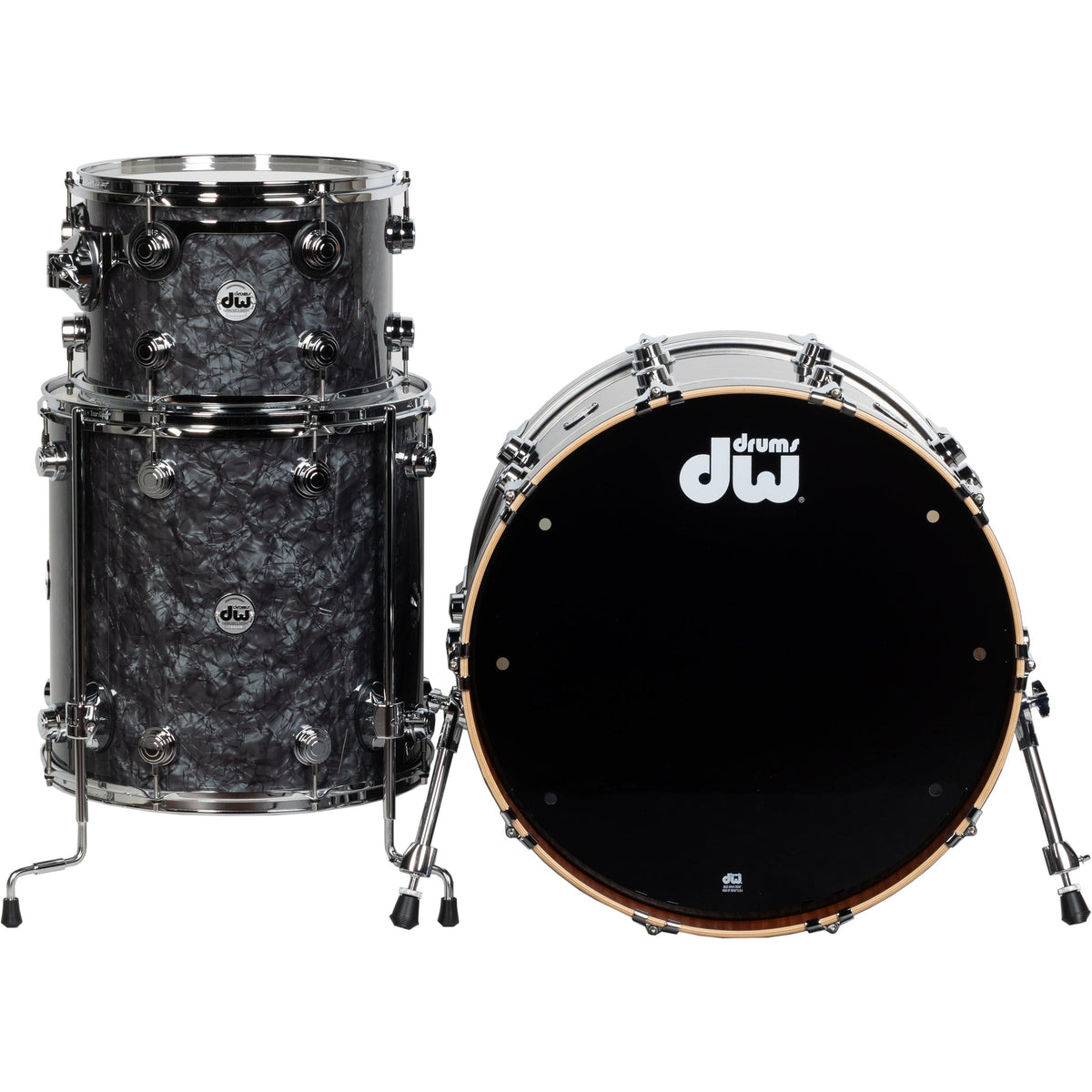 Drum Workshop Collectors Series 3-Piece Shell Kit - Black Diamond - View 3 | MusicMarket