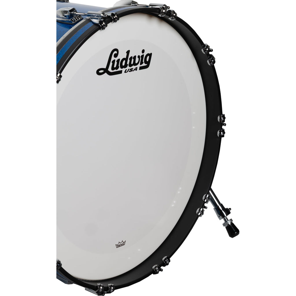Ludwig Classic Maple Fab 3-Piece Shell Pack - Blue Sparkle - View 5 | MusicMarket