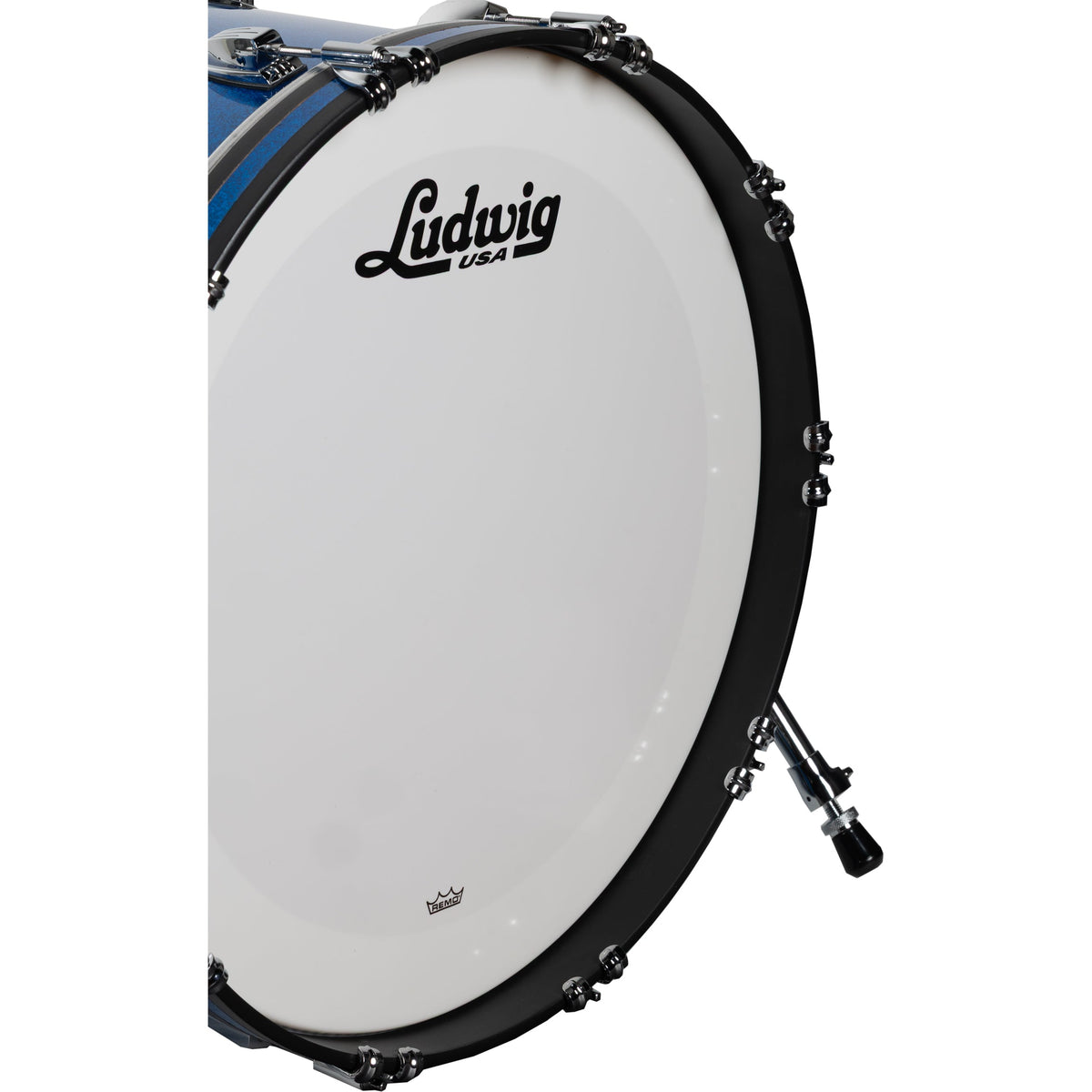 Ludwig Classic Maple Fab 3-Piece Shell Pack - Blue Sparkle - View 5 | MusicMarket