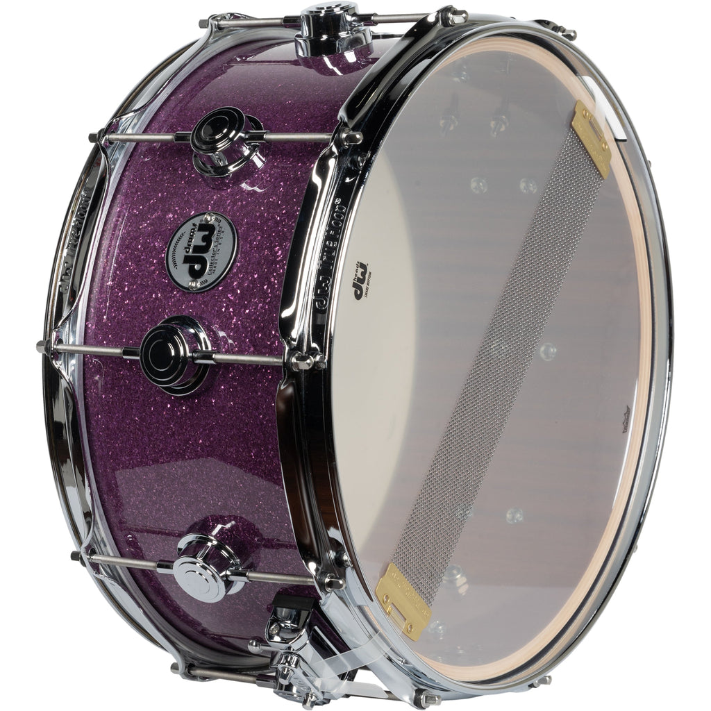 Drum Workshop Collectors Series 6.5x14 Snare Drum - Purple Glass - View 3 | MusicMarket