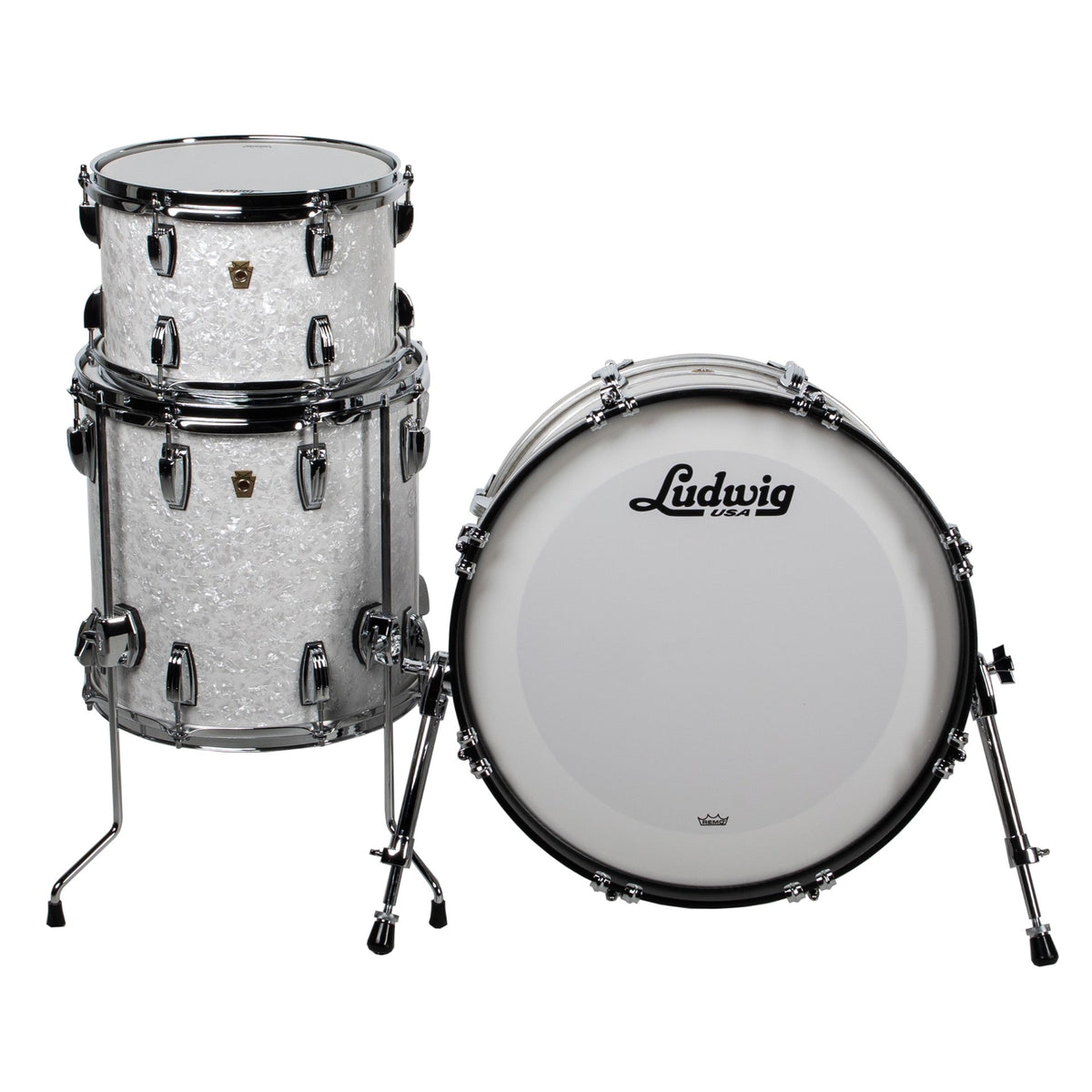 Ludwig Legacy Mahogany Fab Sized 3-Piece Shell Kit - Vintage Marine - MusicMarket