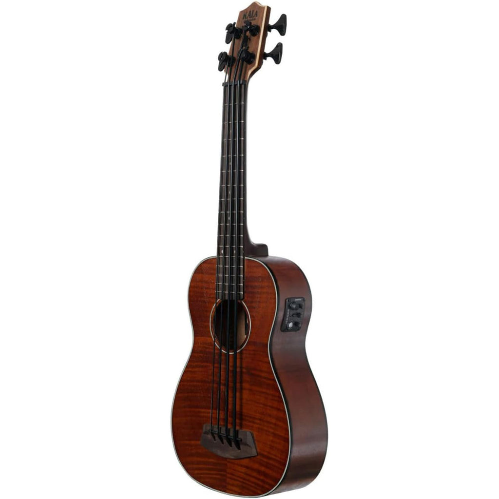 Kala U-Bass Exotic Mahogany Acoustic-Electric Bass Guitar - Natural - View 3 | MusicMarket