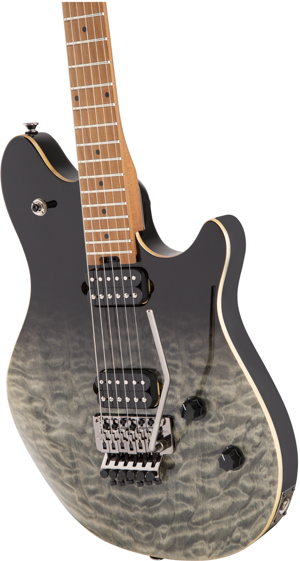 EVH Wolfgang® Standard QM Electric Guitar Baked Maple Fingerboard, Black Fade - View 4 | MusicMarket