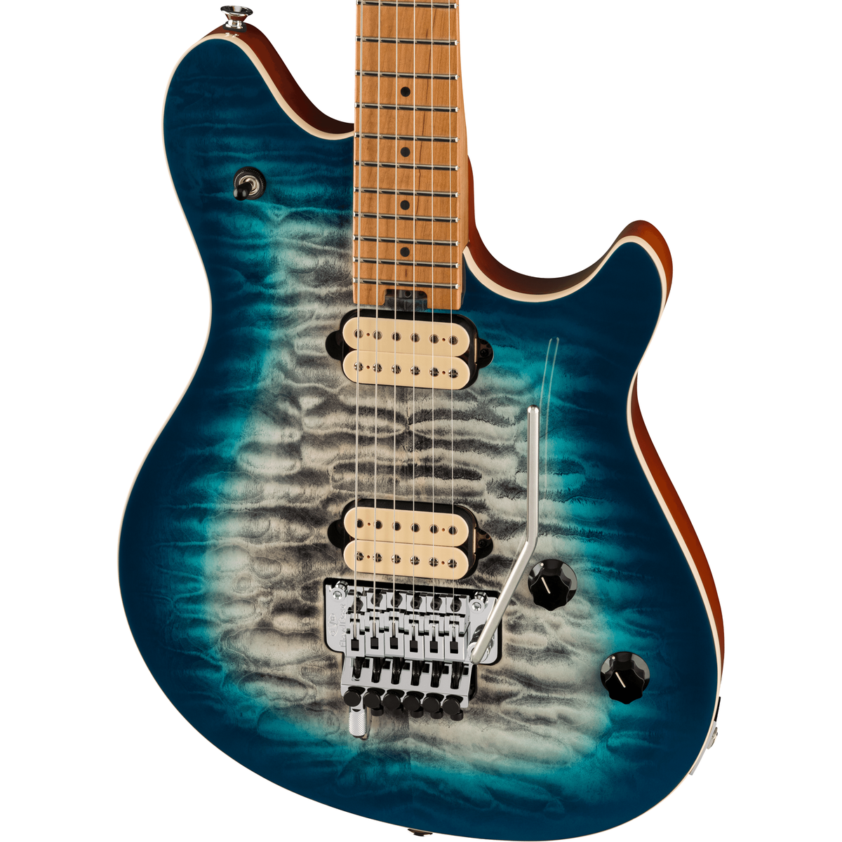 EVH Wolfgang Special QM Electric Guitar - Baked Maple Fingerboard, Indigo Burst - MusicMarket