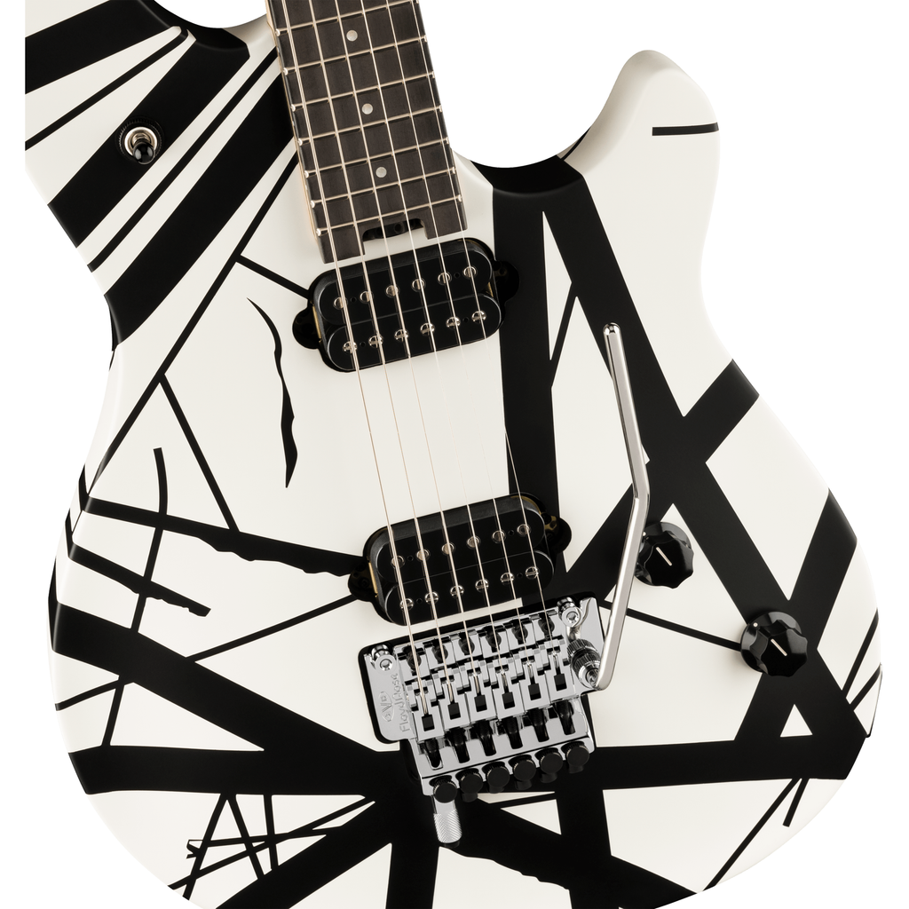 EVH Wolfgang Special Striped Series Electric Guitar - Black and White - View 6 | MusicMarket
