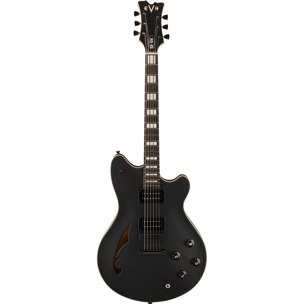 EVH SA-126 Special Semi-Hollow Electric Guitar - Stealth Black - View 2 | MusicMarket