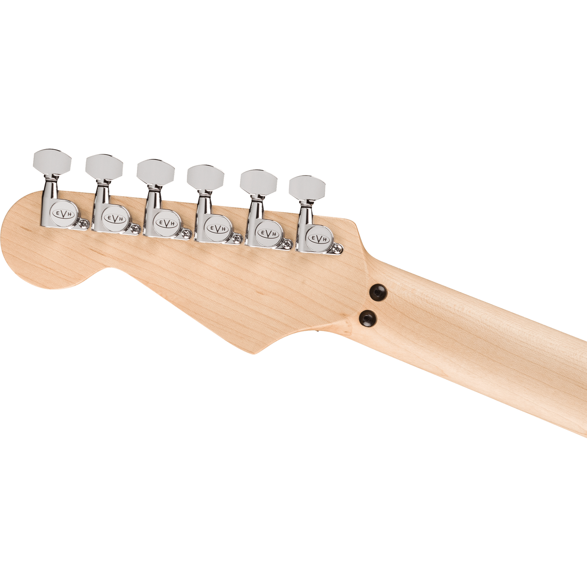 EVH Striped Series Circles Electric Guitar - Maple Fingerboard, White and Black - View 5 | MusicMarket