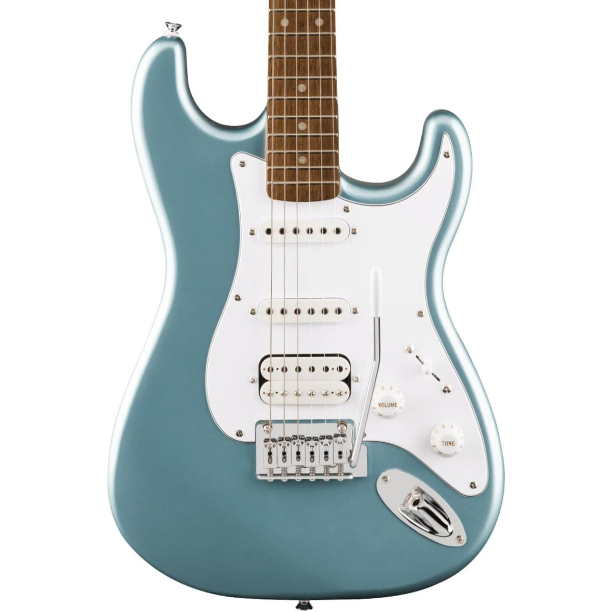 Squier Affinity Series Stratocaster Junior HSS Electric Guitar - Laurel Fingerboard, Ice Blue Metallic - MusicMarket