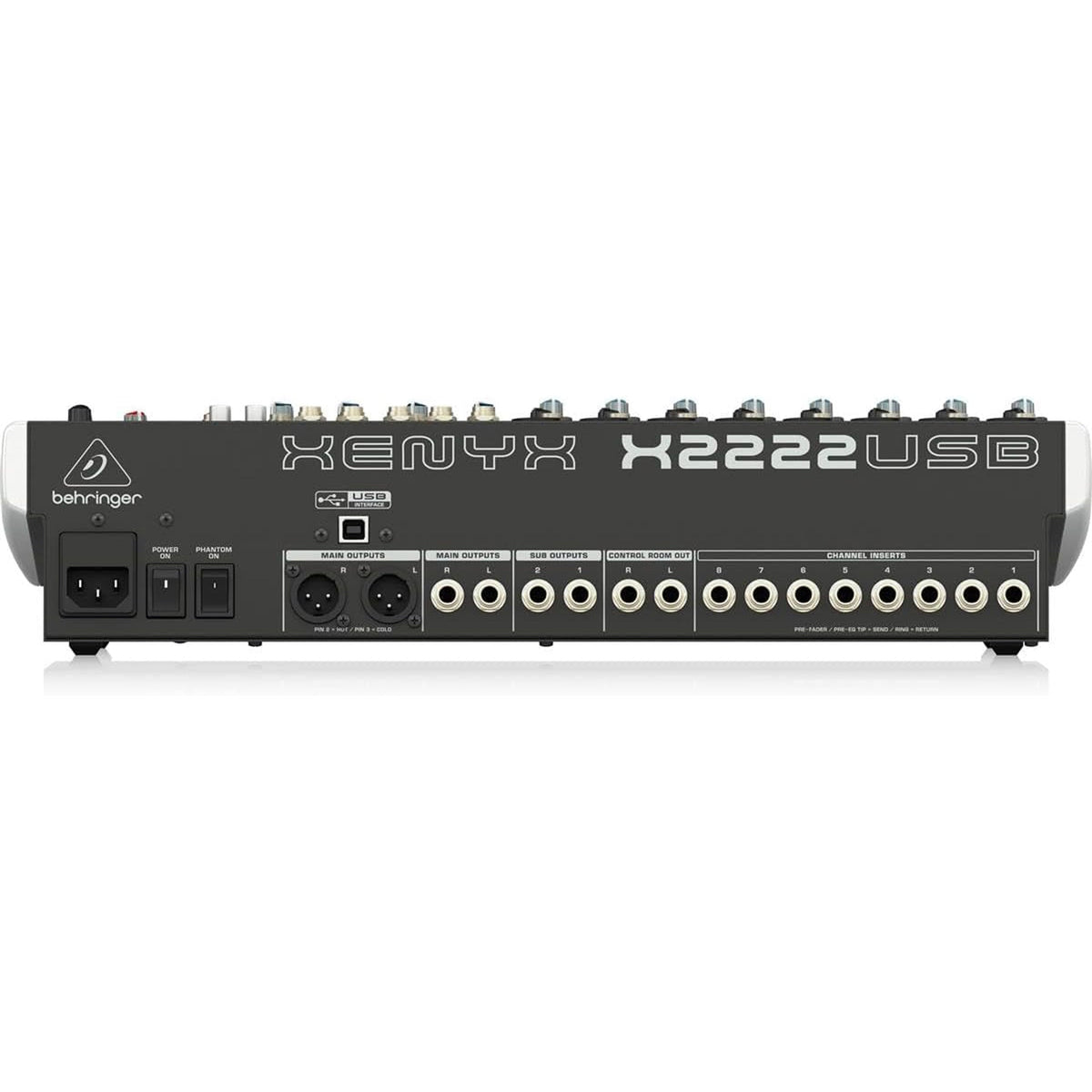 Behringer Xenyx X2222USB Mixer with USB and Effects - View 4 | MusicMarket