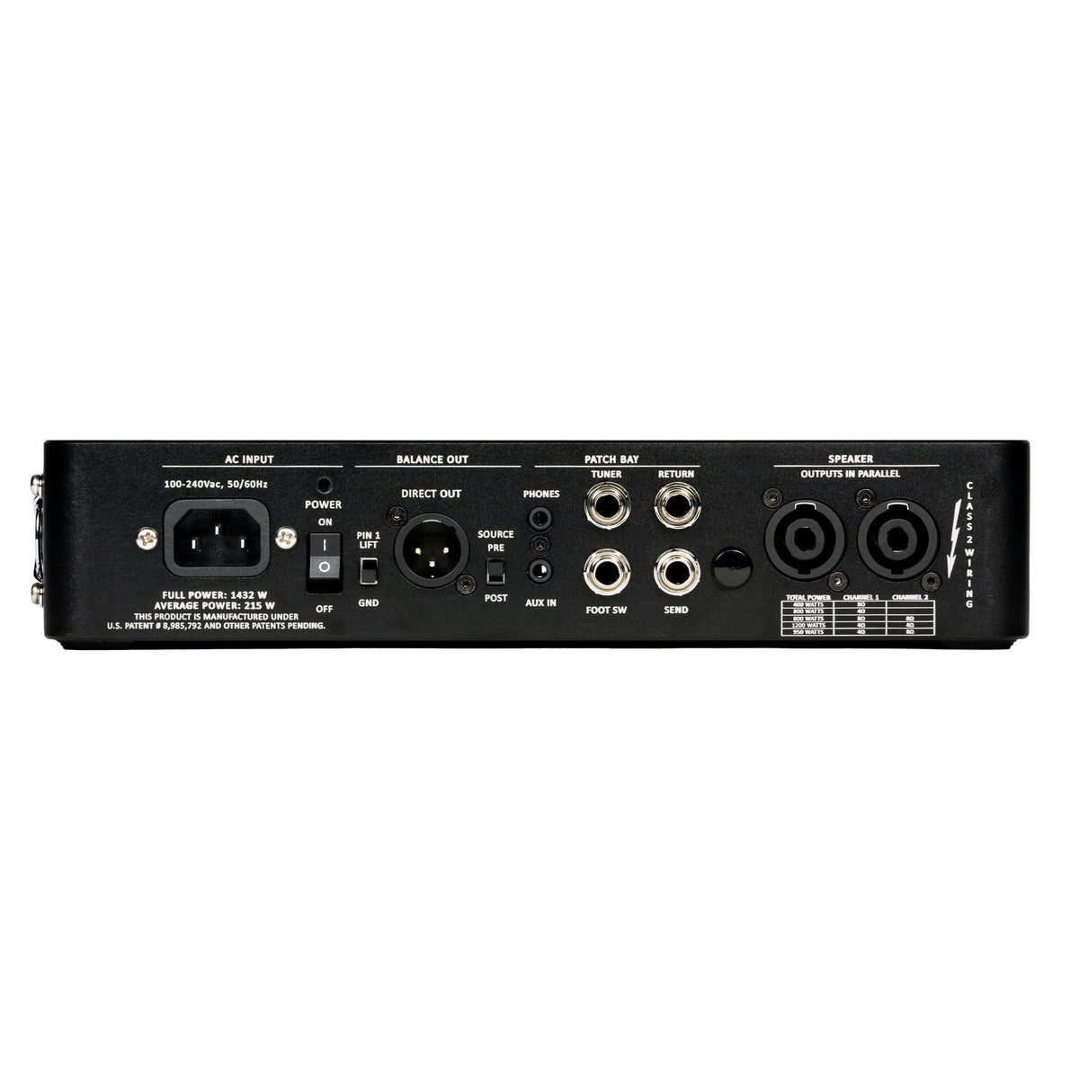 Gallien-Krueger Legacy 1200 1200-Watt Ultralight Bass Guitar Head Amplifier - View 4 | MusicMarket