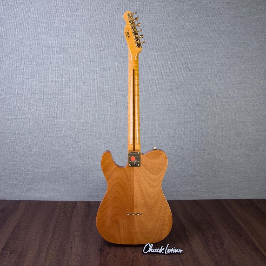 Fender Custom Shop Limited Edition Deluxe AAA Flame Custom Deluxe Telecaster Electric Guitar - Sunset Orange