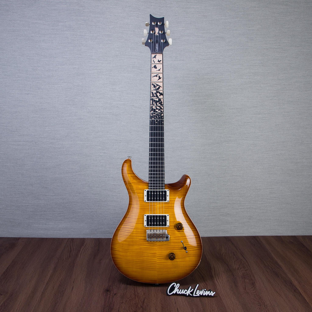 PRS Limited Edition Custom 24 "Birds of a Feather" Electric Guitar - Honey Gold - #0430904 - View 2 | MusicMarket