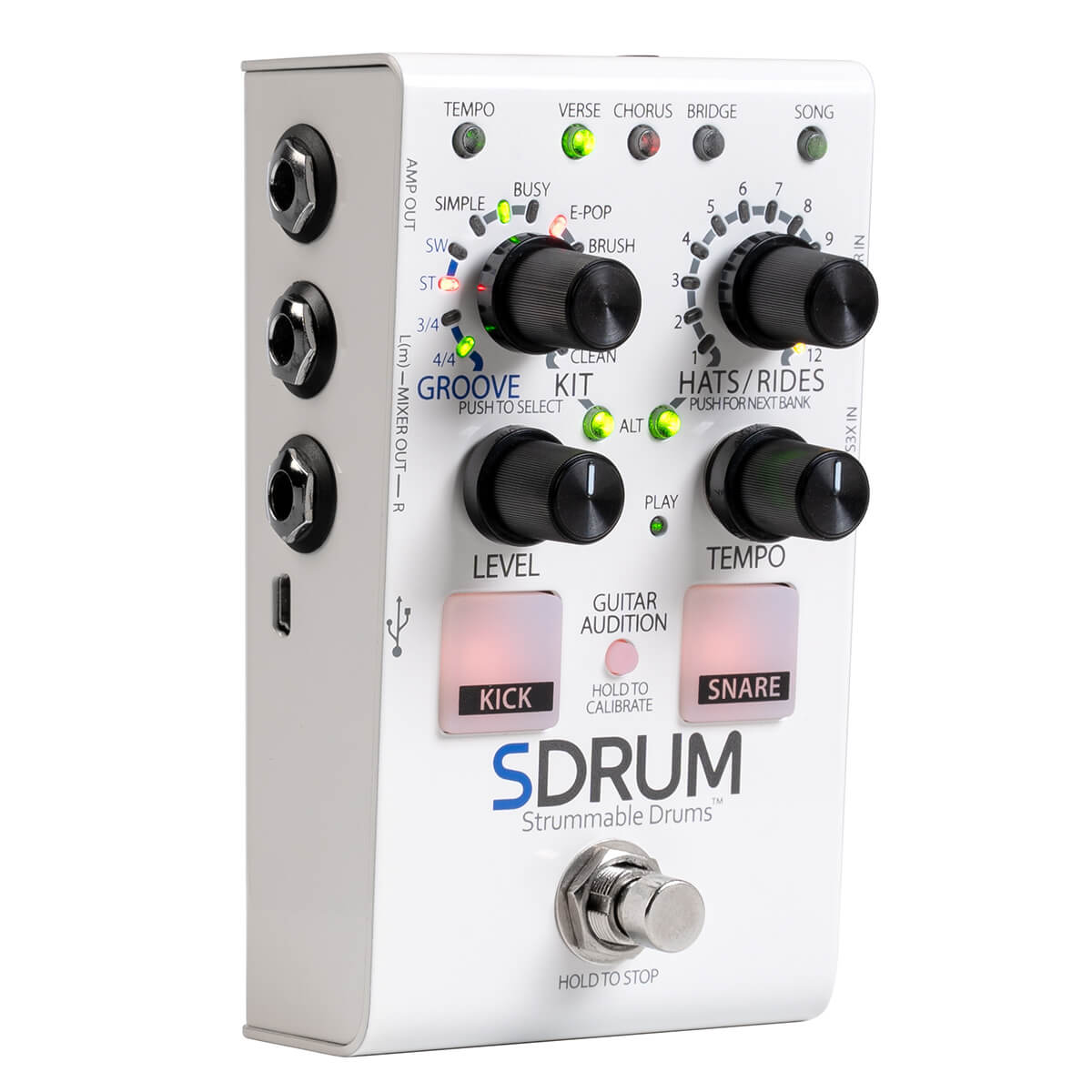 Digitech SDrum Strummable Drums Guitar Effects Pedal - View 2 | MusicMarket