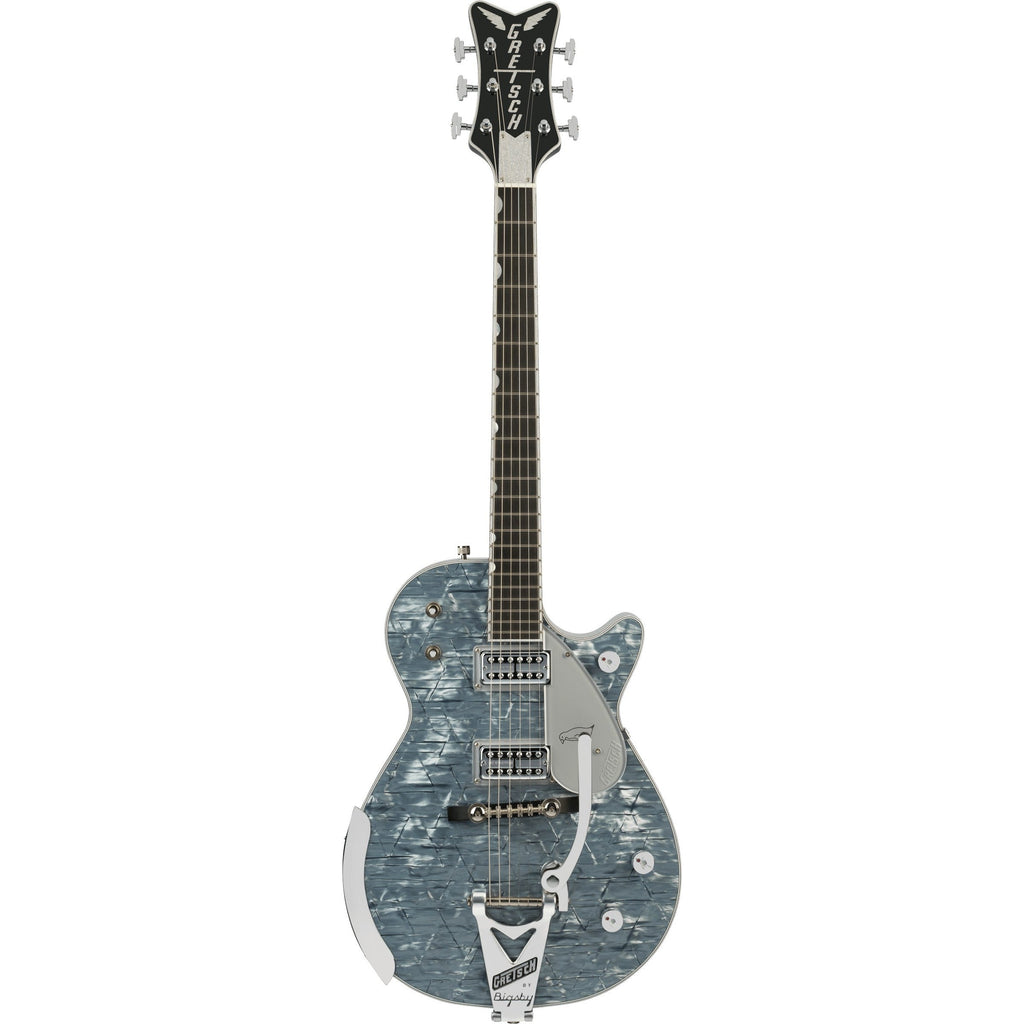 Gretsch Limited Edition G6134T-48 Penguin With String-Thru Bigsby Electric Guitar - Light Blue Pearl - MusicMarket
