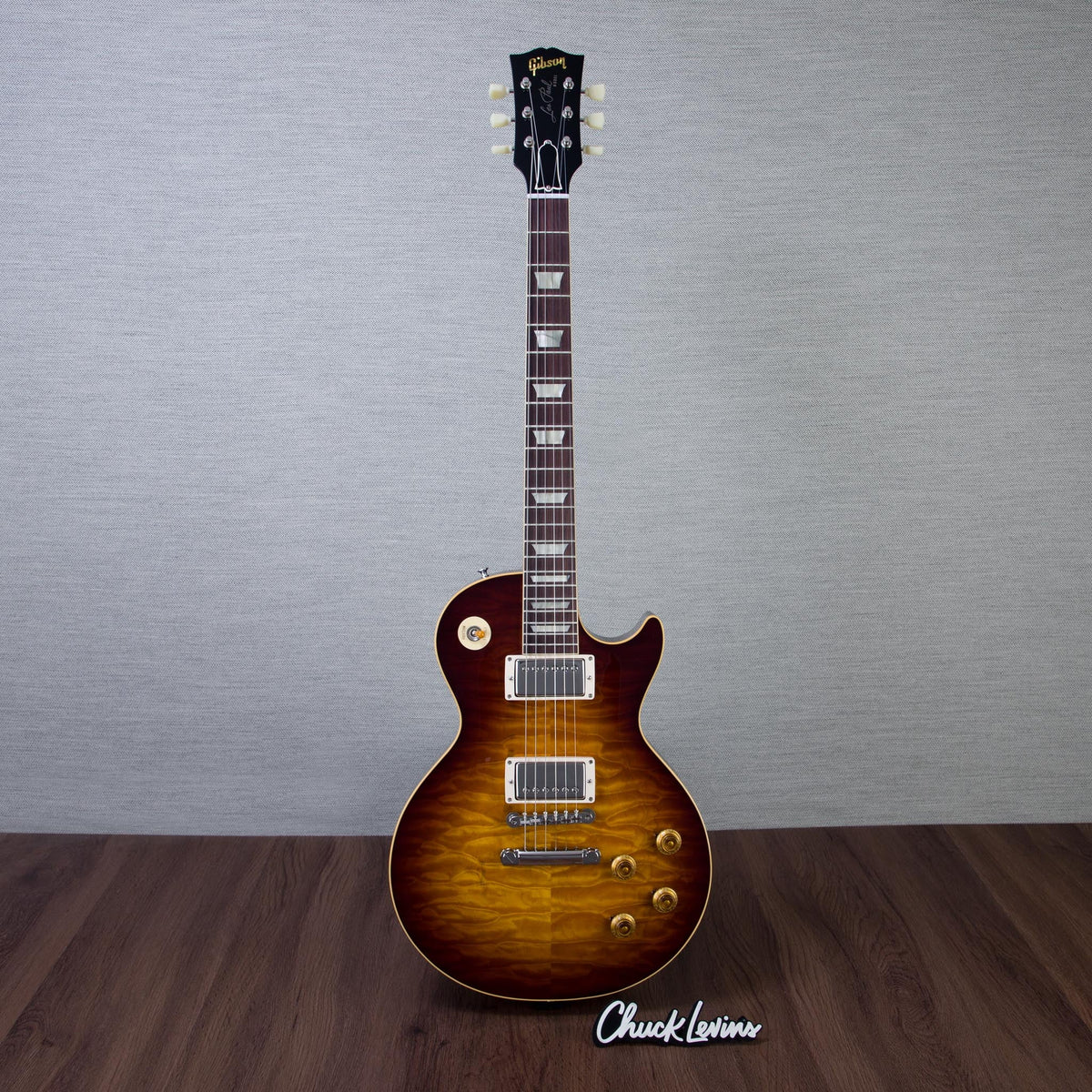 Gibson Custom Shop 1959 Les Paul Standard Reissue 5A Quilt Maple Top Electric Guitar - Faded Tobacco Sunburst -