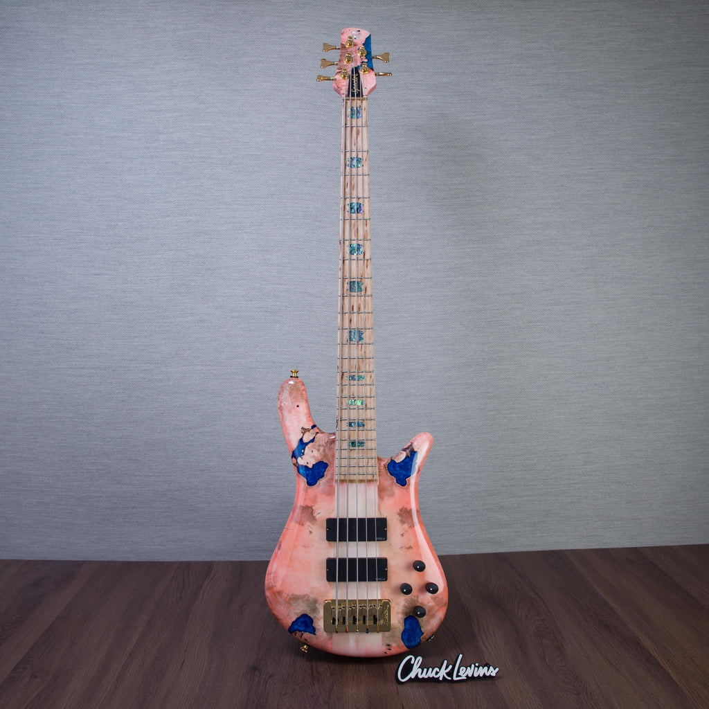 Spector USA Custom NS-5 5-String Electric Bass Guitar - Pinkish Hue - CHUCKSCLUSIVE - #2266 - View 2 | MusicMarket