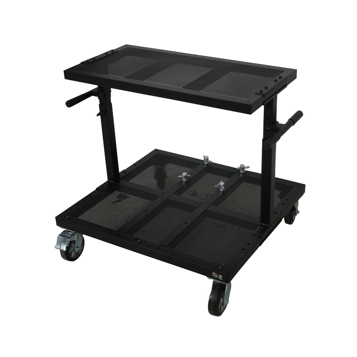 ProX X-BeatWagon Professional Mobile DJ Rolling Workstation with Adjustable Shelf - MusicMarket