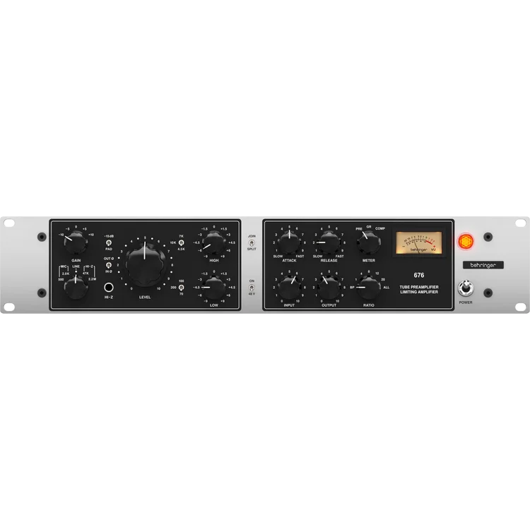 Behringer 676 Classic Vacuum Tube Preamplifier and FET-Style Compressor with Midas Transformers - MusicMarket