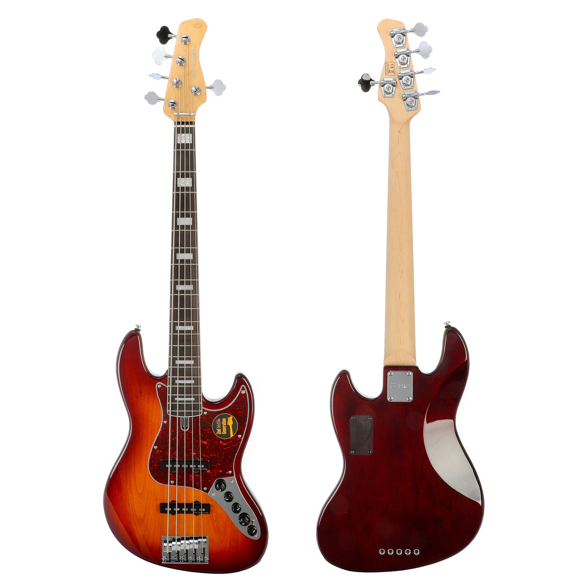 Sire Marcus Miller V7 2nd Gen 5-String Electric Bass Guitar - Tobacco Sunburst - View 2 | MusicMarket