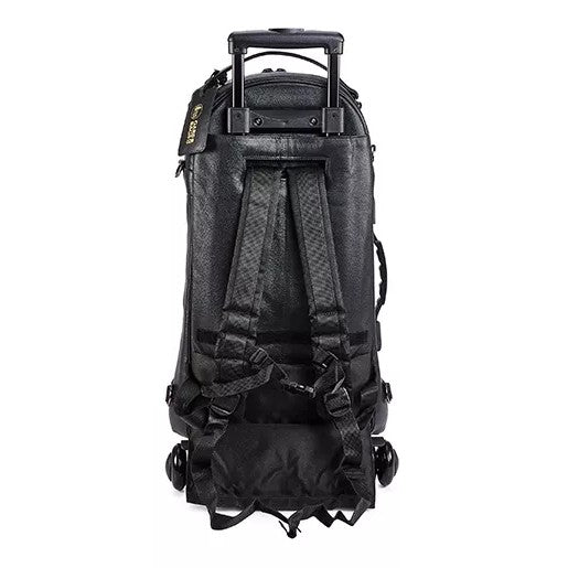 Gard 10-WBFLK Compact Triple Trumpet Wheelie Bag - Black Leather - View 5 | MusicMarket