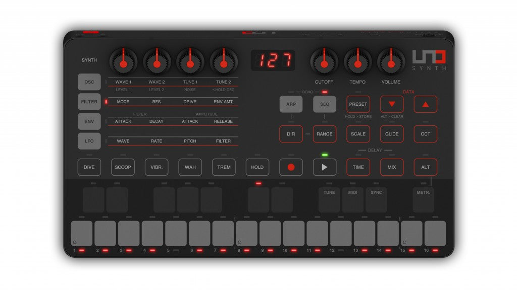 IK Multimedia UNO Synth Portable Synthesizer - MusicMarket