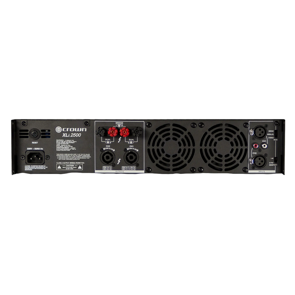 Crown XLI 2500 750-Watt 2-Channel Power Amplifier - View 2 | MusicMarket