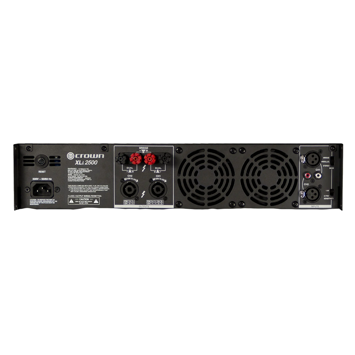 Crown XLI 2500 750-Watt 2-Channel Power Amplifier - Mint, Open Box - View 2 | MusicMarket