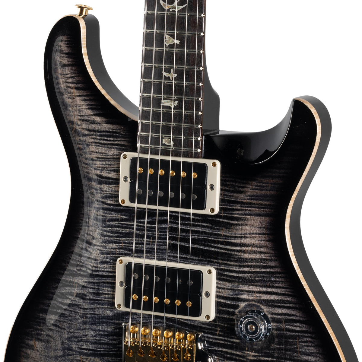 PRS Custom 24 10 Top Electric Guitar, Charcoal Burst - View 8 | MusicMarket
