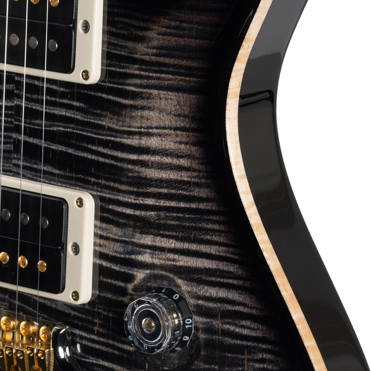 PRS Custom 24 10 Top Electric Guitar, Charcoal Burst - View 10 | MusicMarket