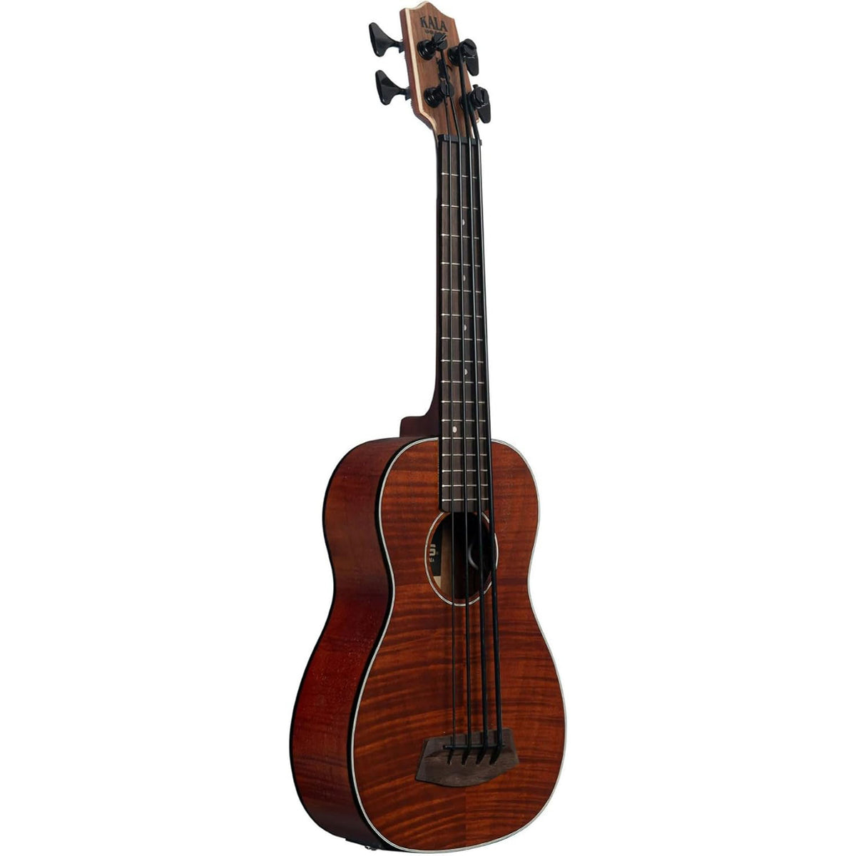 Kala U-Bass Exotic Mahogany Acoustic-Electric Bass Guitar - Natural - View 2 | MusicMarket
