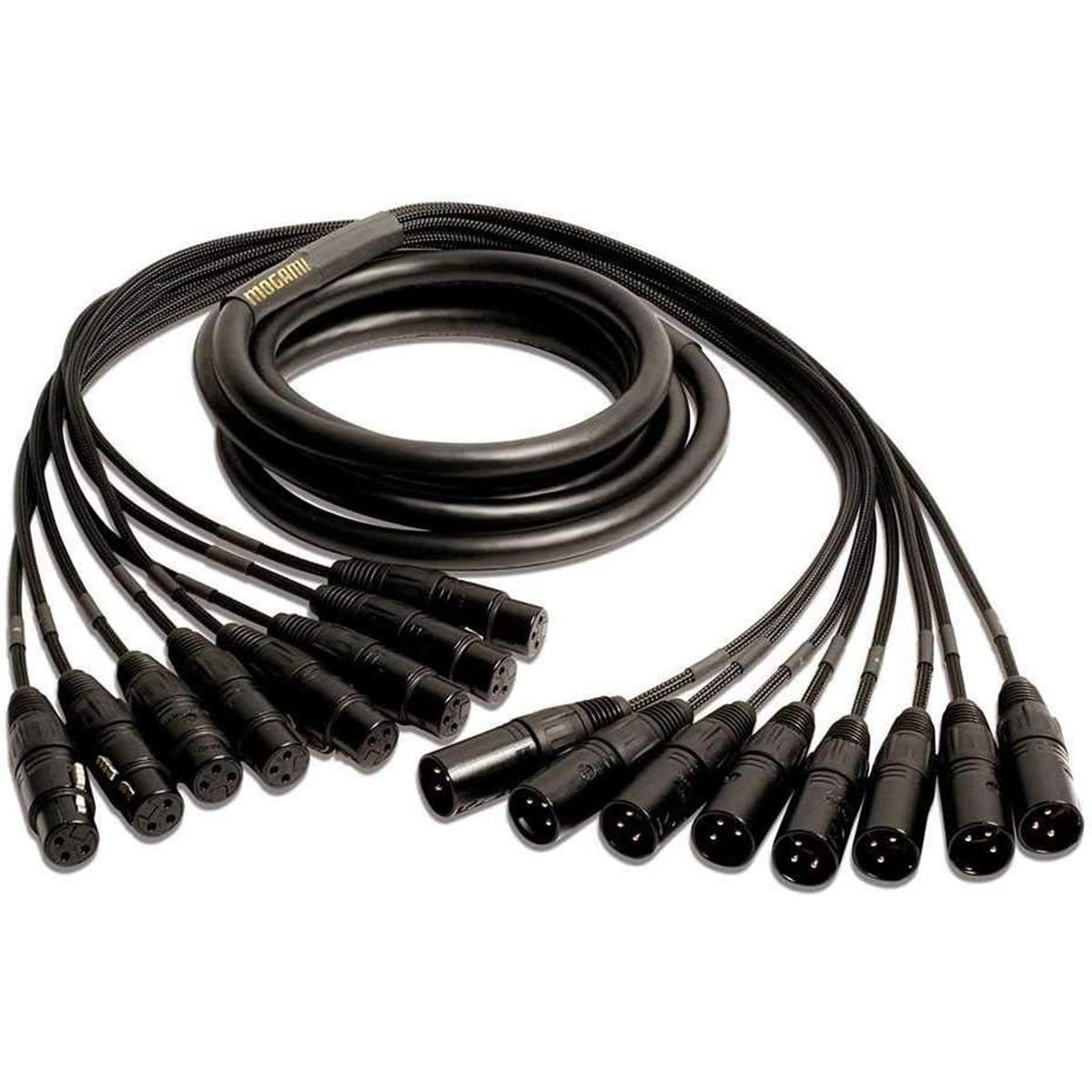 Mogami Gold 8 Channel Analog Snake Cable, 8x XLR Male to 8x XLR Female - 5' - MusicMarket