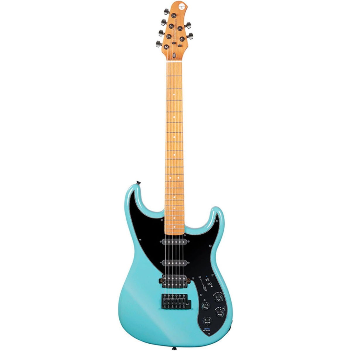 Tyma E7 Smart Guitar HSS Electric Guitar - Bay Blue - View 2 | MusicMarket