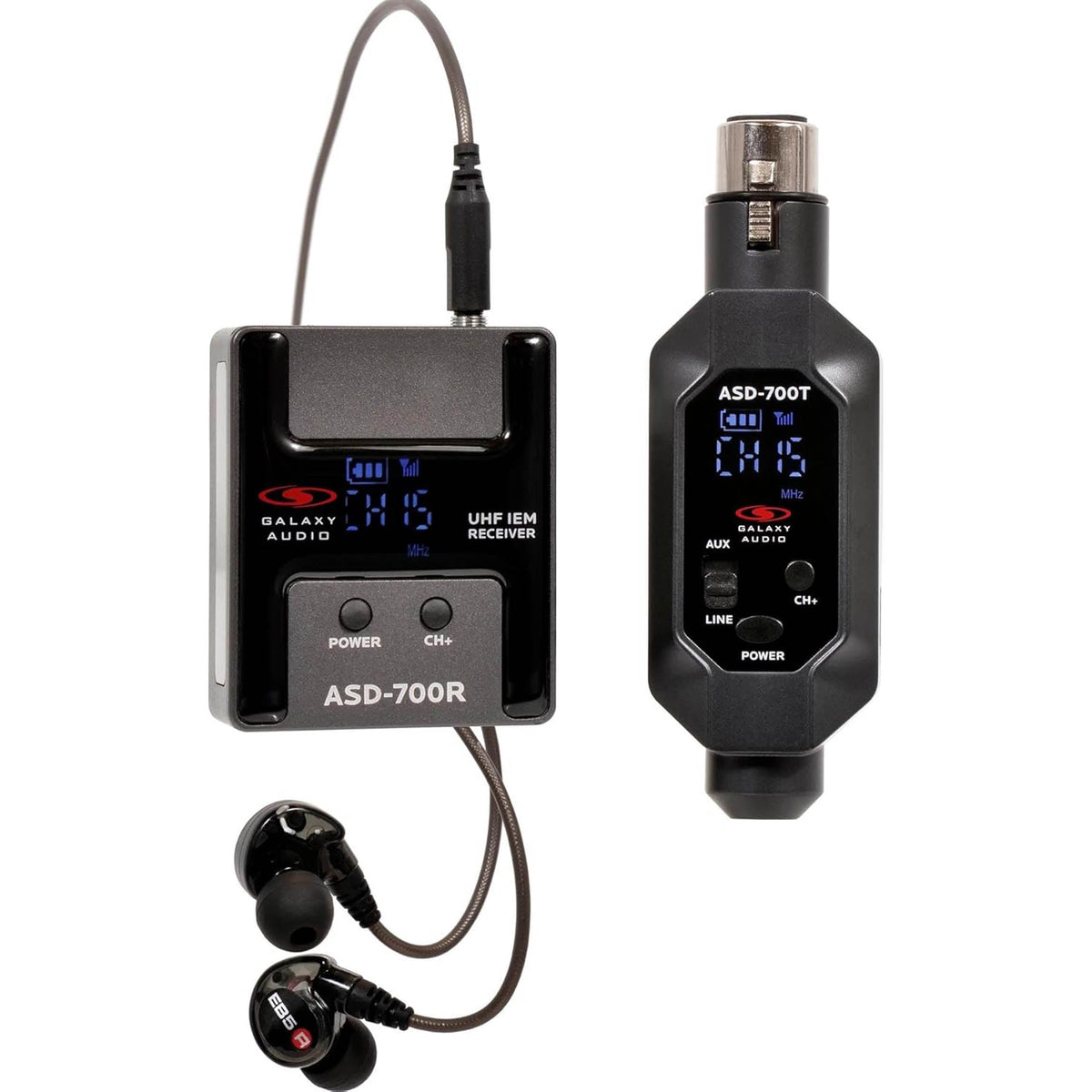 Galaxy Audio ASD-700 Digital UHF Wireless In-ear Monitoring System - B6 - MusicMarket