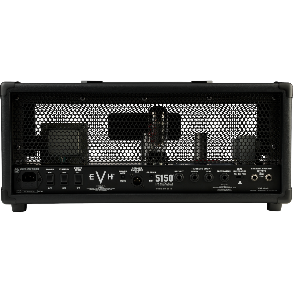 EVH 5150 Iconic Series 15-Watt 6L6 Amplifier Head - Black - View 2 | MusicMarket