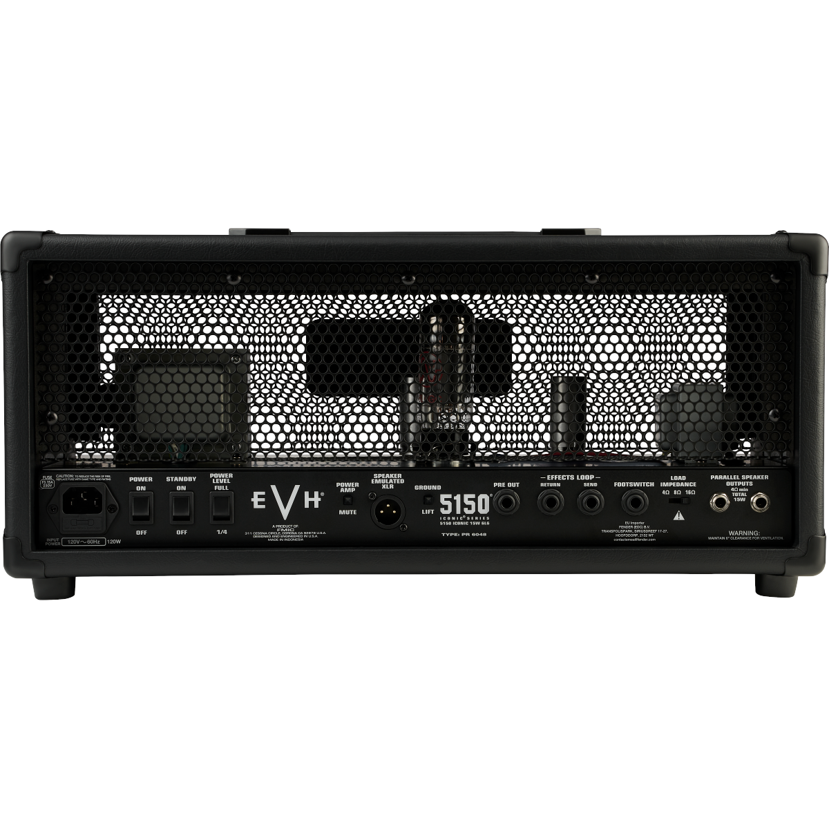 EVH 5150 Iconic Series 15-Watt 6L6 Amplifier Head - Black - View 2 | MusicMarket