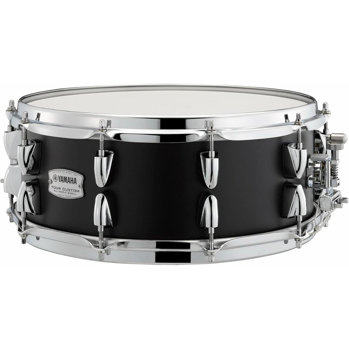 Yamaha TMS-1455LCS Tour Custom Maple 14" x 5.5" Snare Drum - Licorice Satin - MusicMarket