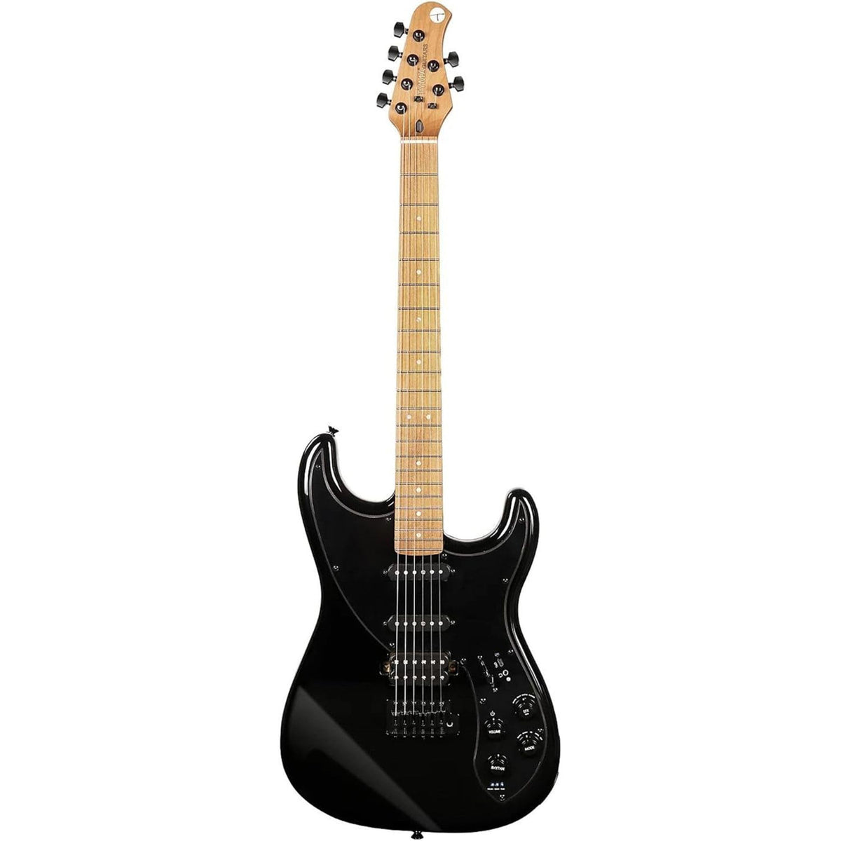 Tyma Guitars E7 Smart Guitar All-In-One Guitar - Moon Shadow Black - View 2 | MusicMarket