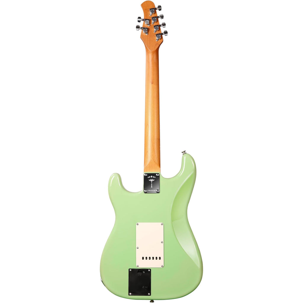 Tyma E7 HSS Electric Smart Guitar - Lime Green - View 3 | MusicMarket
