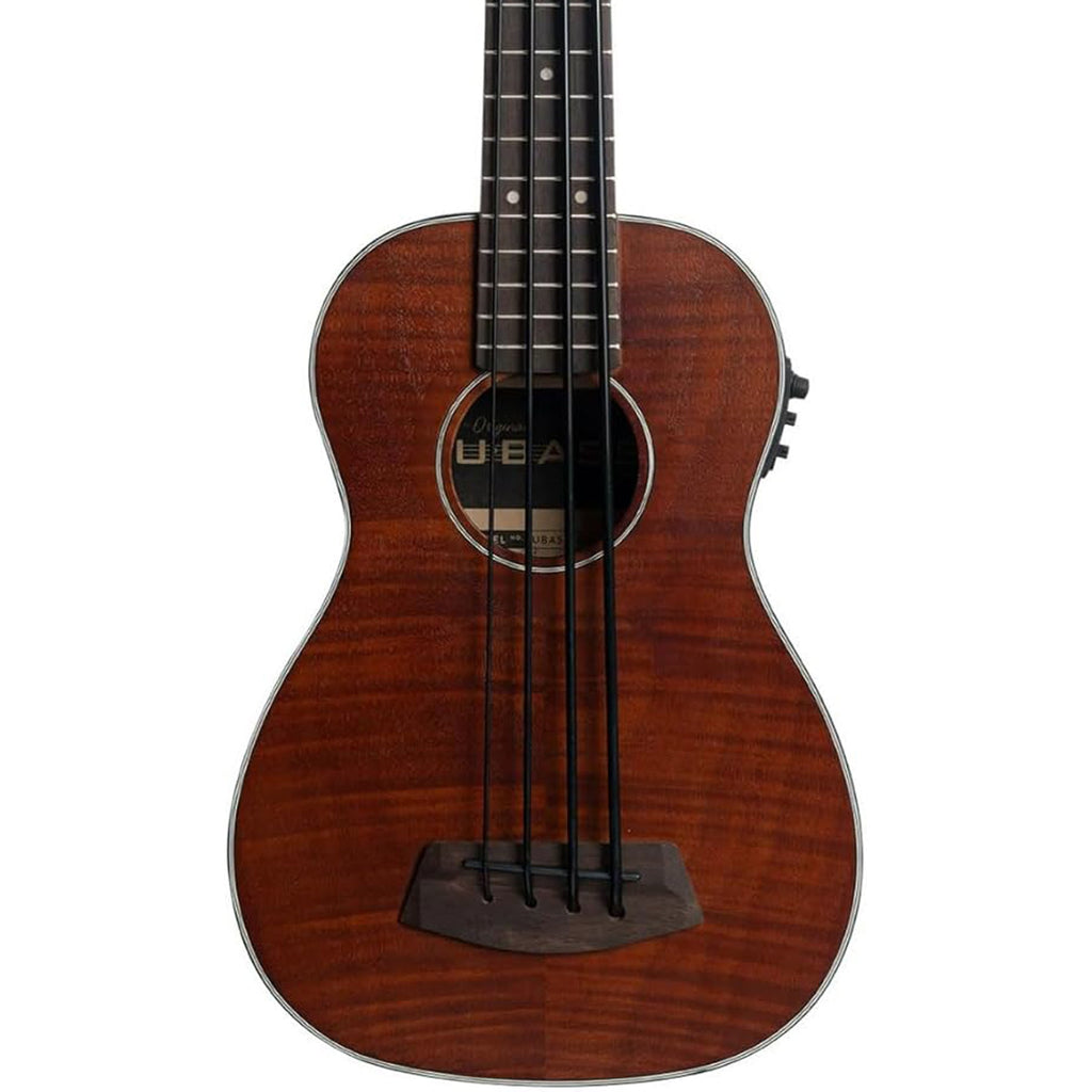 Kala U-Bass Exotic Mahogany Acoustic-Electric Bass Guitar - Natural - MusicMarket