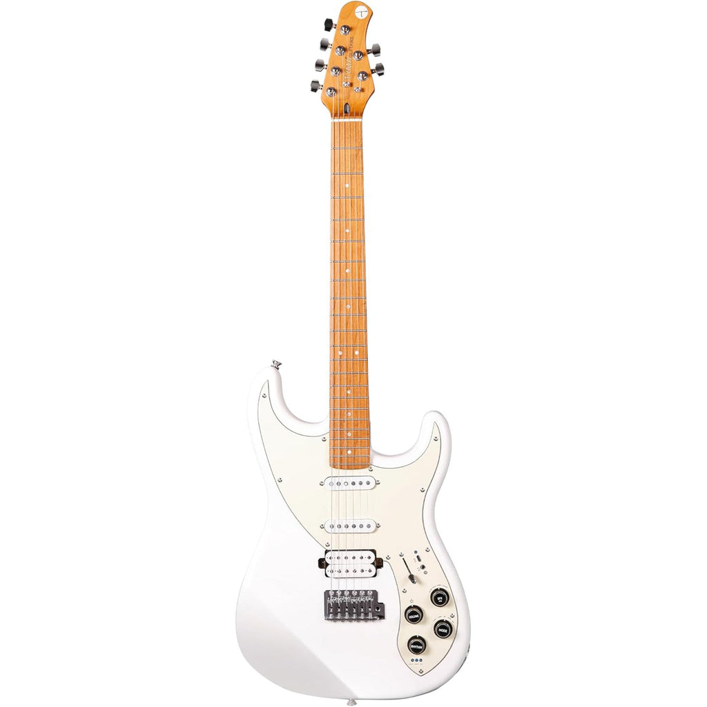 Tyma Guitars E7 Smart Guitar All-In-One Guitar - Snow Feather White - View 2 | MusicMarket