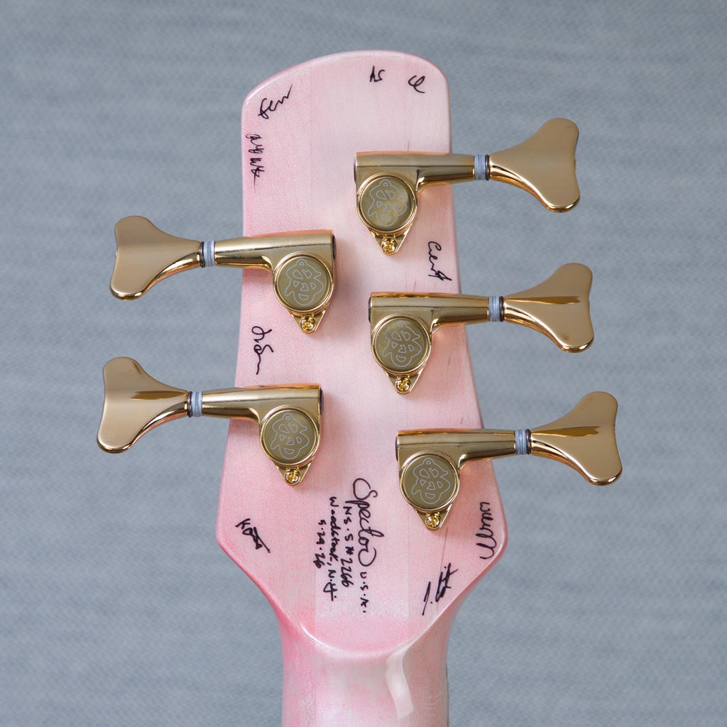 Spector USA Custom NS-5 5-String Electric Bass Guitar - Pinkish Hue - CHUCKSCLUSIVE - #2266 - View 5 | MusicMarket