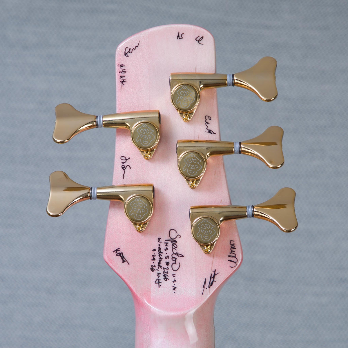 Spector USA Custom NS-5 5-String Electric Bass Guitar - Pinkish Hue - CHUCKSCLUSIVE - #2266 - View 5 | MusicMarket