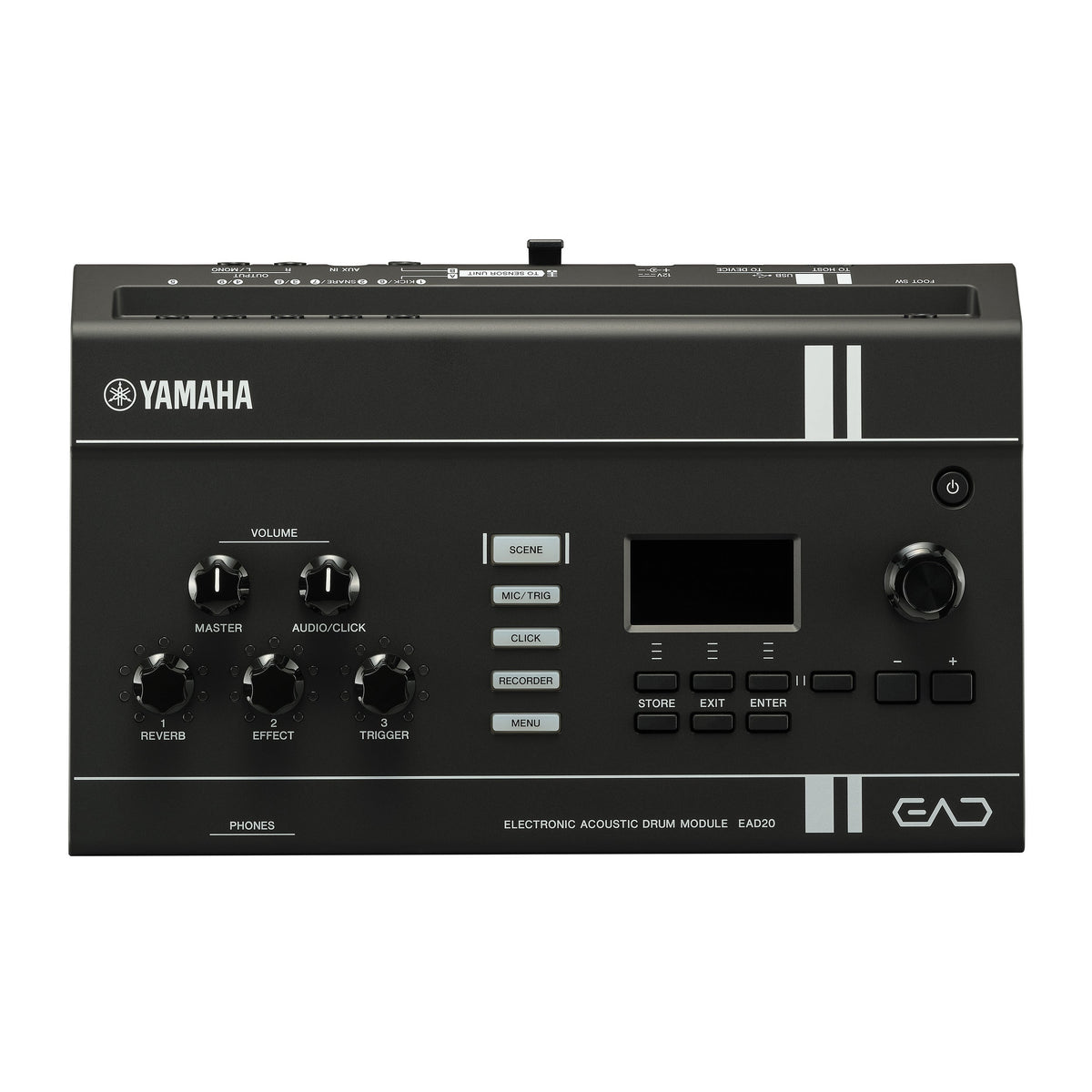 Yamaha EAD20 Electronic Acoustic Drum Module Featuring Advanced Sound Engine with Stereo Condenser Microphone and
