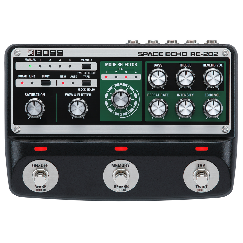 Boss RE-202 Space Echo Digital Delay Pedal - Mint, Open Box - MusicMarket