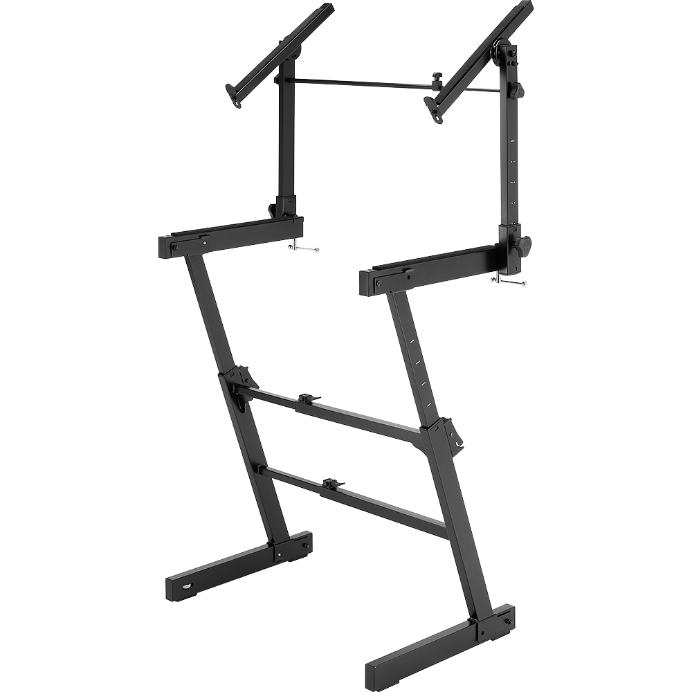 Hercules KS410B Autolock Z Keyboard Stand with Tier - View 2 | MusicMarket